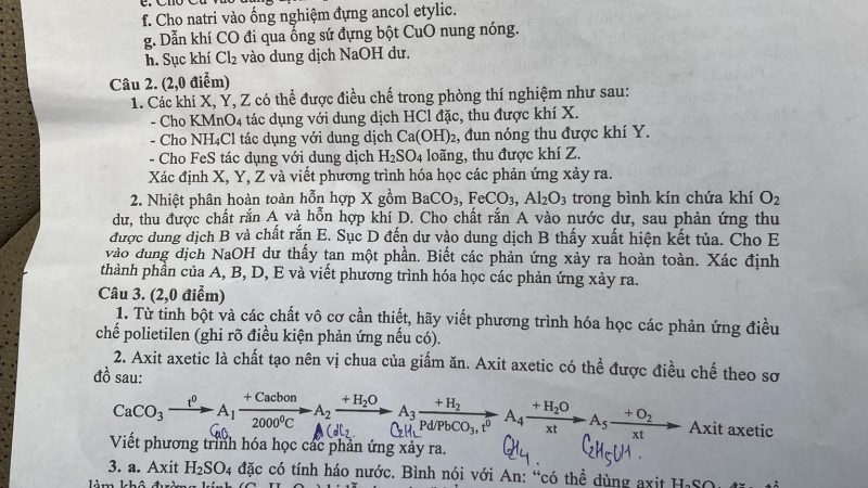 File word Đề thi vào 10 Chuyên Hóa Quảng Bình – Năm học 2023 – 2024